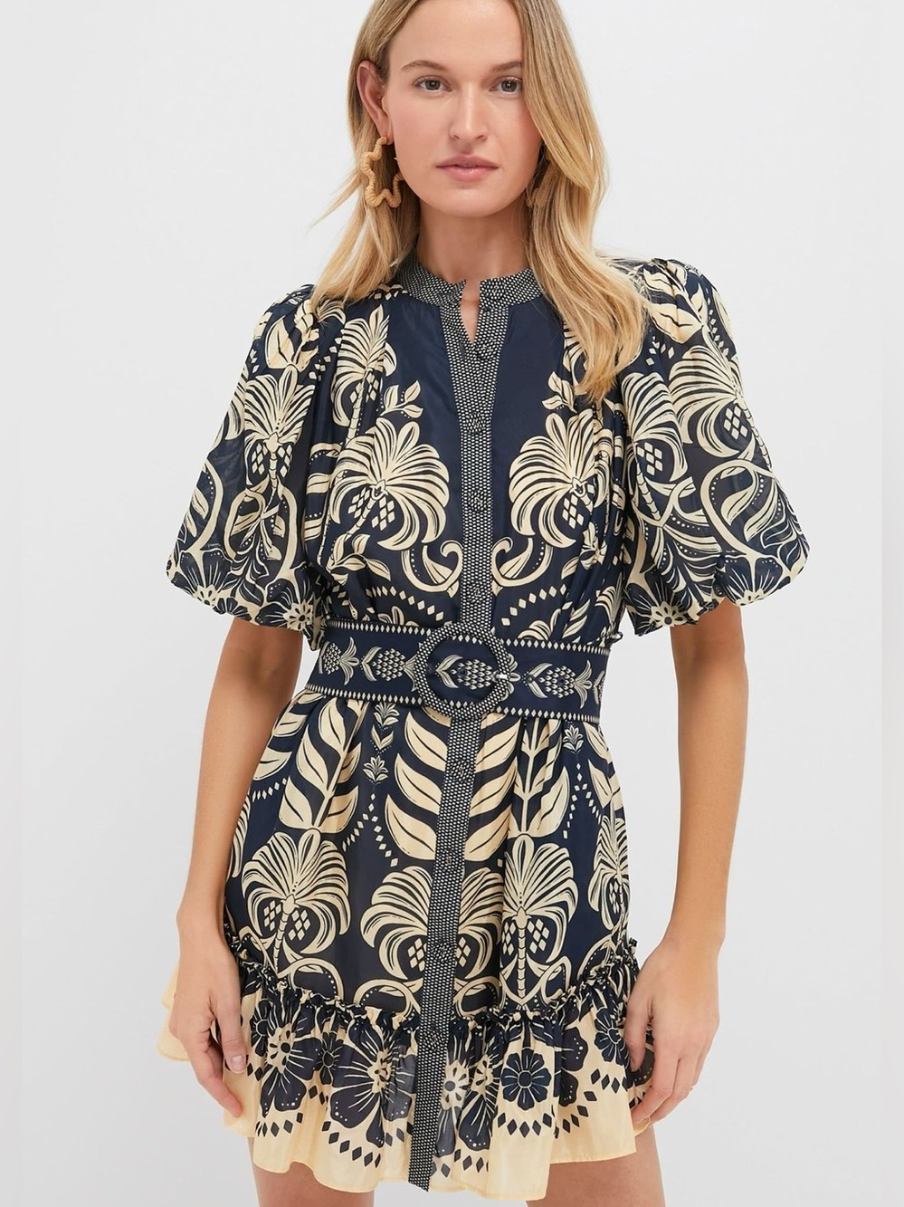 Farm Rio Ainika Tropical Splendor Mini Dress (NWOT, Size Small)